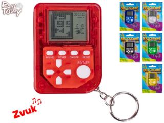 Obrázek z Klíčenka tetris 6cm na baterie, zvuk, 6dr, na kartě 